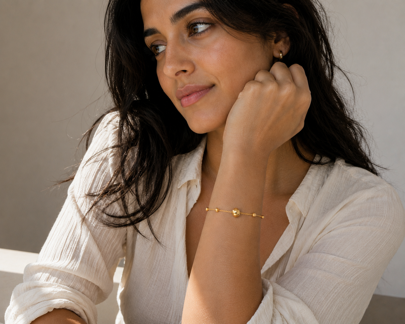Tara Sphere Bracelet | Goud Stainless Steel