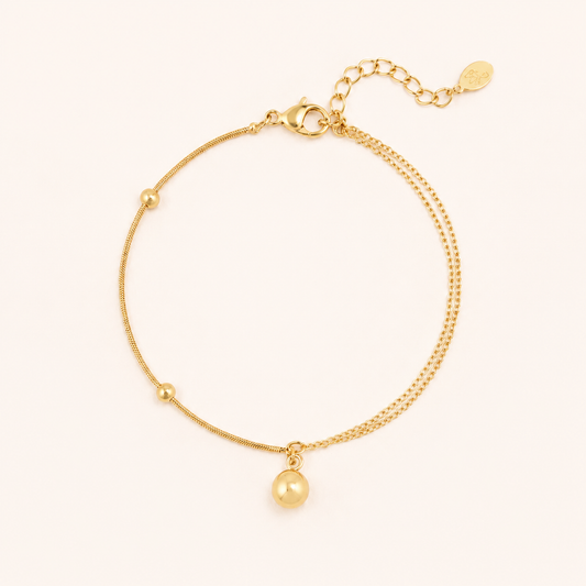 Siyansh Aanya Charm Bracelet Armband Goud Stainless Steel