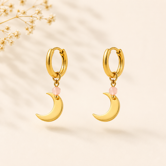 Chandni Maan Oorbellen | Goud Stainless Steel