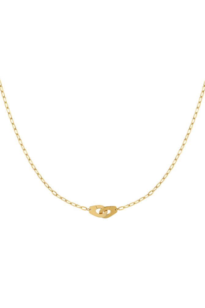 Schakelketting - Infinity bedel - Goudkleurig