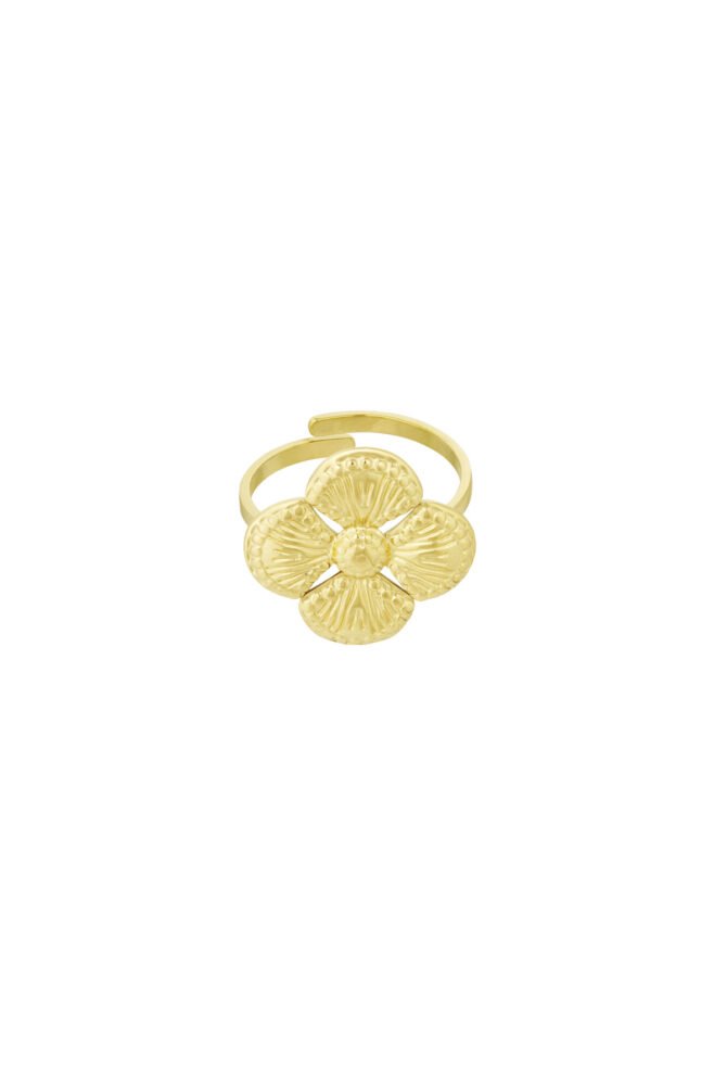 Ring - Clover - Goudkleurig